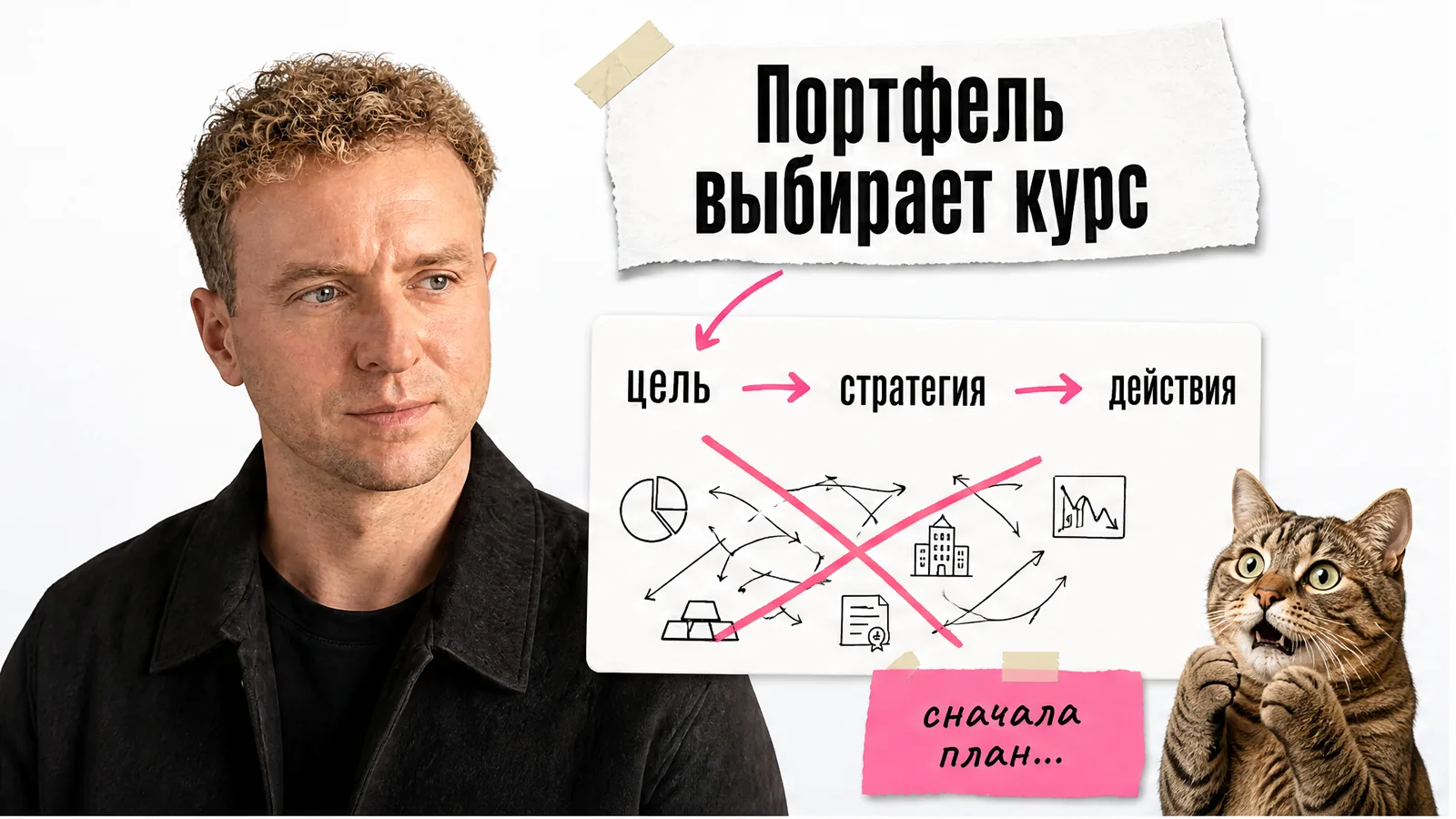 Портфель сначала выбирает курс, а потом действует сам