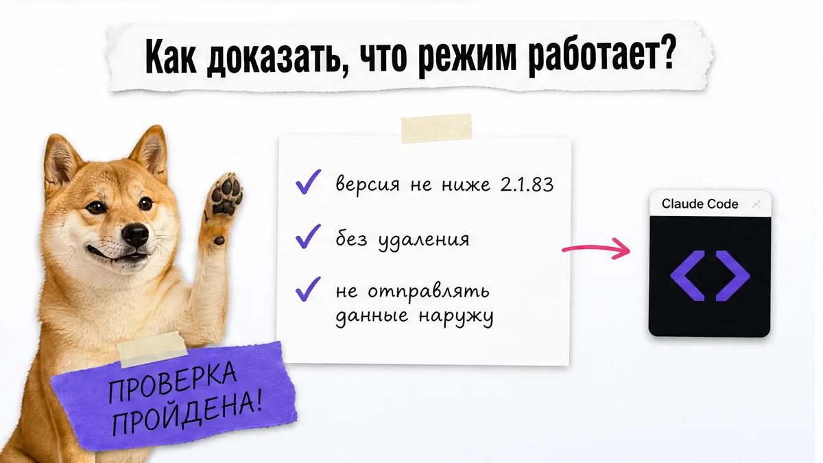 Кот поднимает лапу рядом с карточками безопасной проверки автоматического режима.